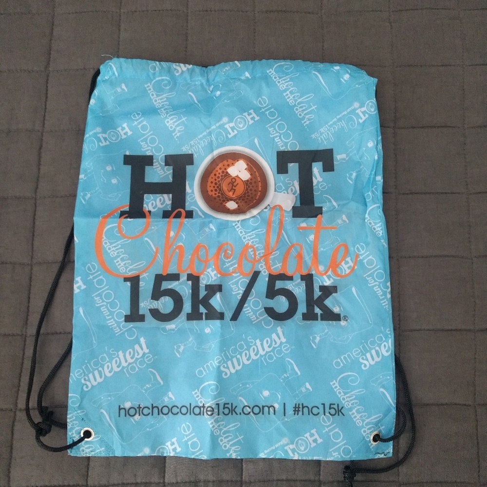 Hot chocolate 15k 5k race bag